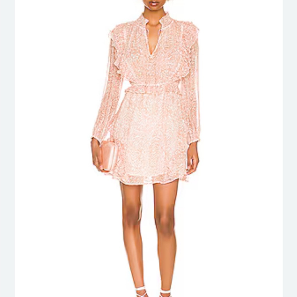 Cleobella Pink Ruffle Dress